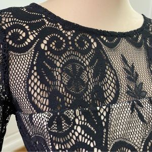 NWT Lace Illusion Cocktail Dress